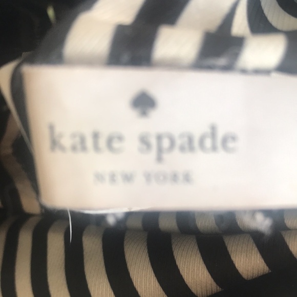 KATE SPADE ♠️ ROYAL BLUE W/BLACK TRIM LARGE LEATHER TOTE SHOULDER BAG PURSE - Picture 9 of 9